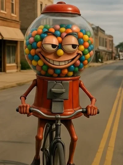 Brainrot Muñeco Articulado Meme Italian Chicletera Bicicletera 3d