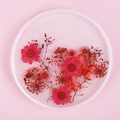 Molde De Silicona Bandeja Circular 14cm Para Resina Epoxi Decoracion Y Arte