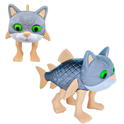 Brainrot Muñeco Articulado Meme Italian Trulimero Trulichina 3D