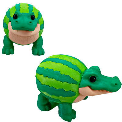 Brainrot Muñeco Articulado Meme Italian Glorbo Fruttodrillo Cocodrilo 3D