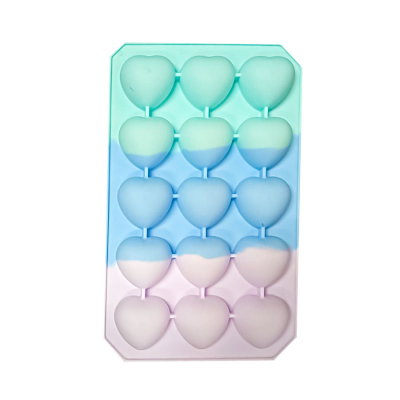Cubetera De Silicona Con Tapa Hermetica Hielo En Forma De Corazon