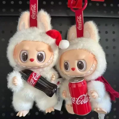Labubu Version CocaCola Oso Peluche Llavero Sorpresa 13 Cm Índigo