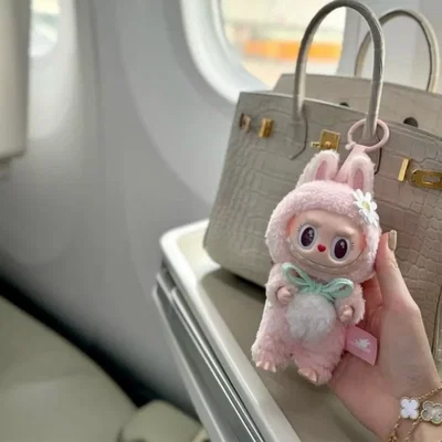 Labubu Oso Peluche Sorpresa Llavero 13 Cm Índigo