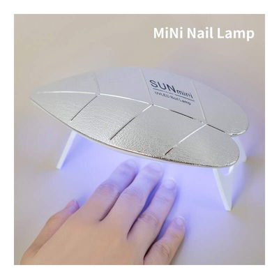 Lampara Portátil Para Uñas Gel Forma De Hoja Luz Led + Cargador