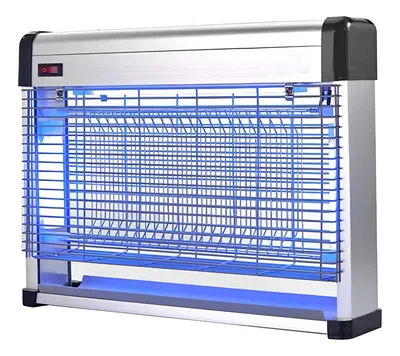 Lampara Led Repelente Mata Moscas Y Mosquitos Insectos 20 W Celeste