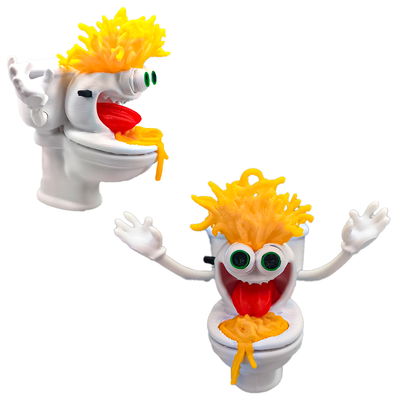 Brainrot Muñeco Articulado Meme Italian Spaghetti Tualetti Inodoro 3D