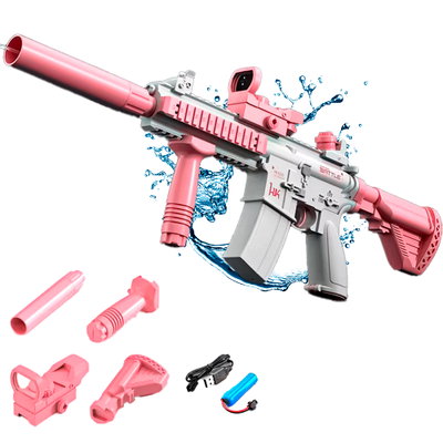 Pistola De Agua Ametralladora M416 Electrica Automatico Usb Auto Verano Playa
