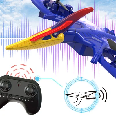 Drone Dinosaurio Pterosaurio Dron Volador Con Control Remoto Sonido Led