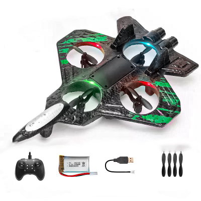 Avión Drone Starfighter RC con Luces LED Dron – Control Remoto