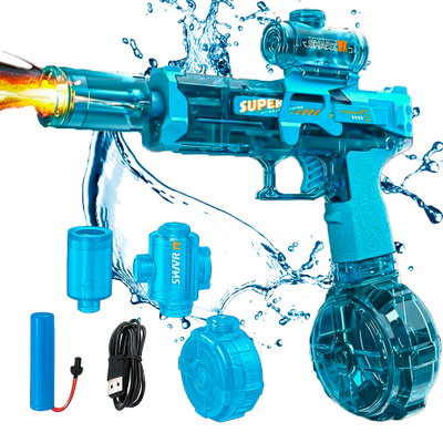 Pistola De Agua Electrica Automatico Usb Verano Ice Mouse Led Playa