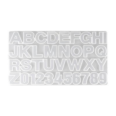 Molde De Silicona Abecedario A - Z Y Numeros 123