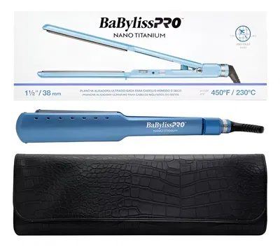 Plancha Alisadora Profesional Cabello Húmedo y Seco 4083 Nano Titanium Bivolt BabylissPRO