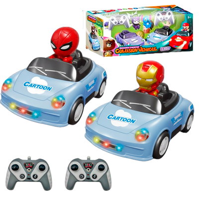 Autitos Chocadores Carritos Chocones Control Remoto Led Con Sonido Música