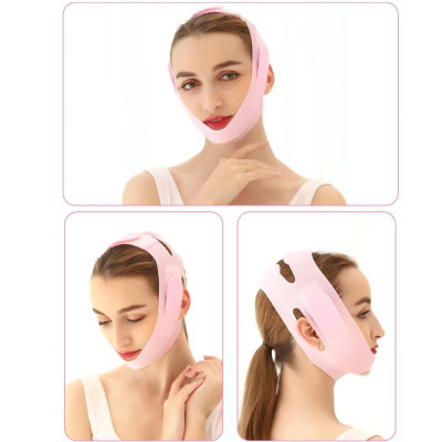Faja Facial Mascaria De Silicona Para Estiramiento Barbilla Mejilla Y Cuello