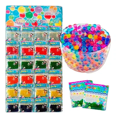 Pack 1000 Perlas Orbis Bolitas Biogel Hidrogel Agua Juego Centro de Mesa Adornos
