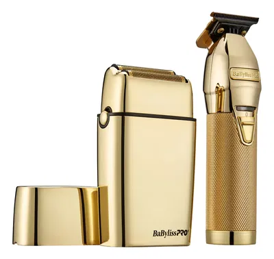 Recortadora Y Afeitadora Doble Hoja BaBylissPRO Limited FX Dorado