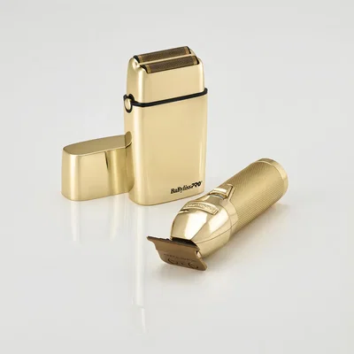 Recortadora Y Afeitadora Doble Hoja BaBylissPRO Limited FX Dorado