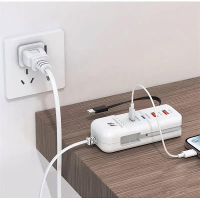 Cargador Múltiple Rack Charger 66W 2 USB-C + 2 USB Carga PD