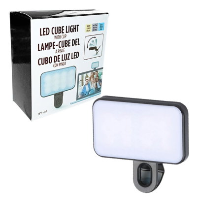Luz Led Para Telefono Y PC Con Gancho Clip Recargable