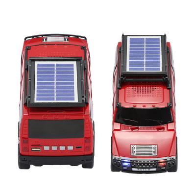 Parlante Portatil TWS Recargable USB Y Panel Solar Hummer Jeep Radio