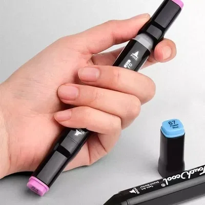 Kit De Marcadores Doble Punta Set X 48u Touch Rotuladores Alcohol Para Dibujo