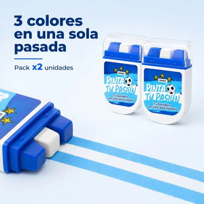 Pinta Cara Pinturas Celeste y Blanca Argentina Maquillaje Facial x1