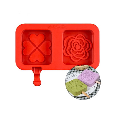 Molde Silicona Helados Diseño Paleta Trebol