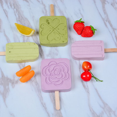 Molde Silicona Helados Diseño Paleta Trebol