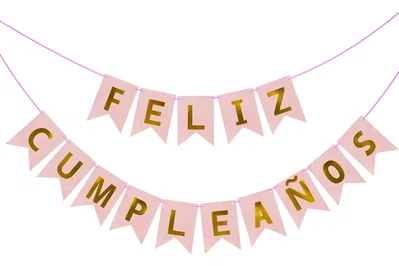 Banderin Cartel Feliz Cumpleaños Guirnalda Cotillon