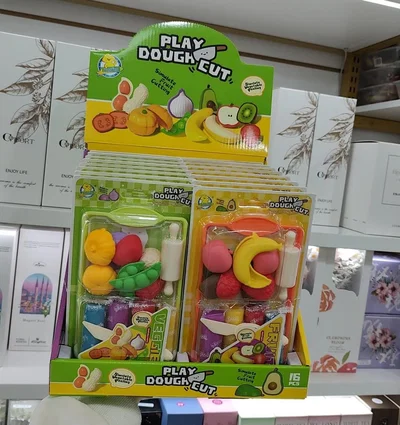 Set De Plastilina Con Moldes Verduras Y Frutas