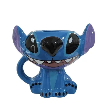 Taza Stitch 3D de Cerámica  Lilo & Stitch