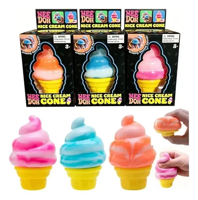 Squishy Juguete Antiestrés Cono Helado Viral Tiktok