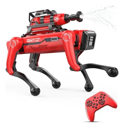 Perro Robot Mascota Interactivo Stem Control Remoto Y A Voz Bombero