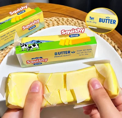 Squishy Butter Manteca Con Cera Crispy Antiestrés 14cm