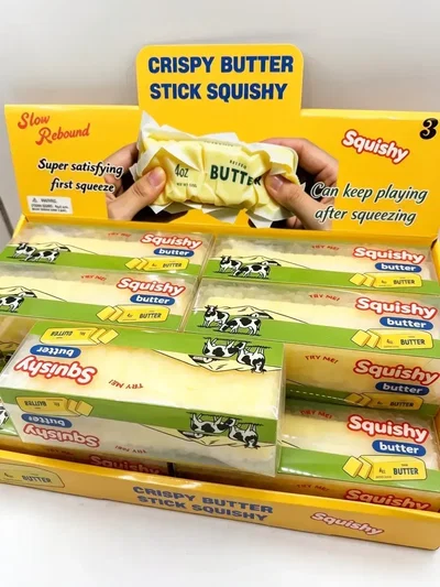 Squishy Butter Manteca Con Cera Crispy Antiestrés 14cm