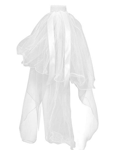 VELO NOVIA BLANCO CON LUZ LED