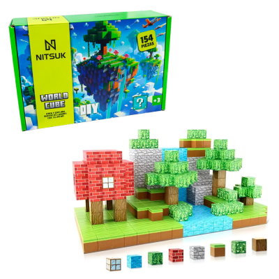 Bloques Magnéticos Diseño Minecraft 154 Piezas 2cm