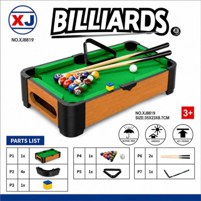 Mesa De Billard De Juguete Mini Pool Con Bolas 25mm