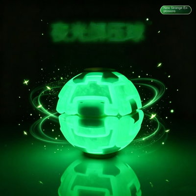 Spiner Bola Antiestres Viral Con Luz Led Neon
