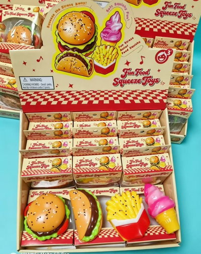 Squishy Comida Hamburguesa Papas Taco Helado Viral Sensorial