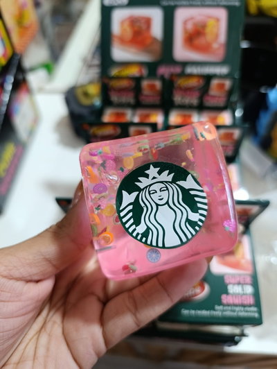 Squishy Cubo Starbucks Hielo Anti Estrés Viral Tik Tok Sensorial