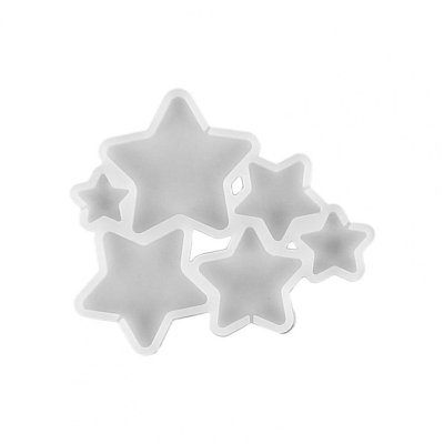 Molde De Silicona Para Resina Y Dulceria 6 Estrellas Para Paleta