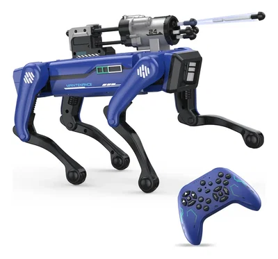 Perro Robot Mascota Interactivo Stem Control Remoto Y A Voz Policia