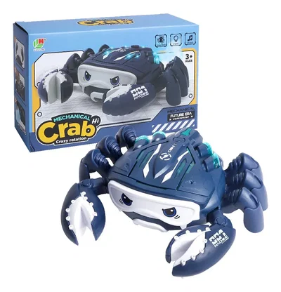 Cangrejo Robot Viral Pilas Camina Luces Y Musica Bebé Niños