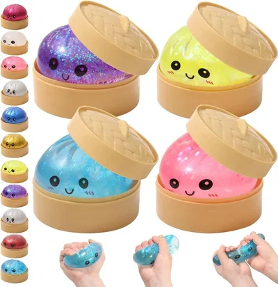 Squishy Dumpling Juguete Antiestrés 8.5cm Sorpresa Brillante Con Orbis