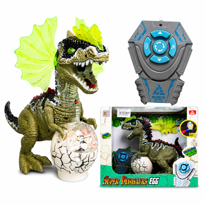 Dinosaurio Dragón Con Luz Sonido Lanza Humo A Control Remoto