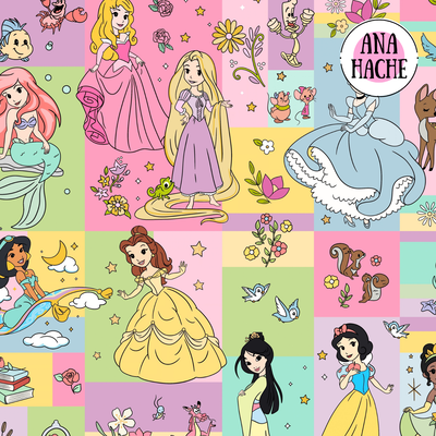 C2090 Cordura Sublimada, princesas
