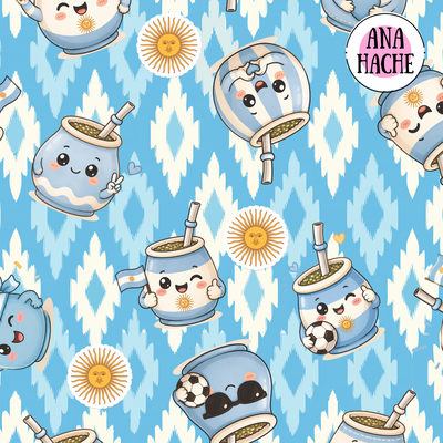 C2063 Cordura Sublimada, Mate fondo argentina
