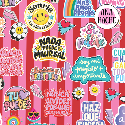 S1142 Silver sublimado, frases positivas rosa