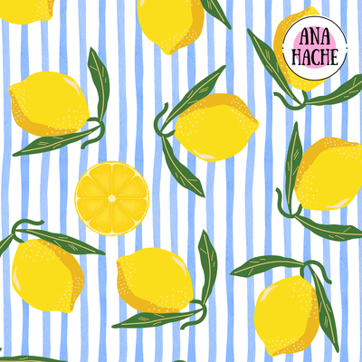 C2091 Cordura Sublimada, limones